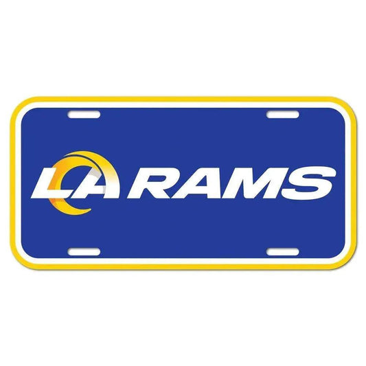  Los Angeles Rams License Plate Plastic 6x12 Inches Official -  ToylandEU™