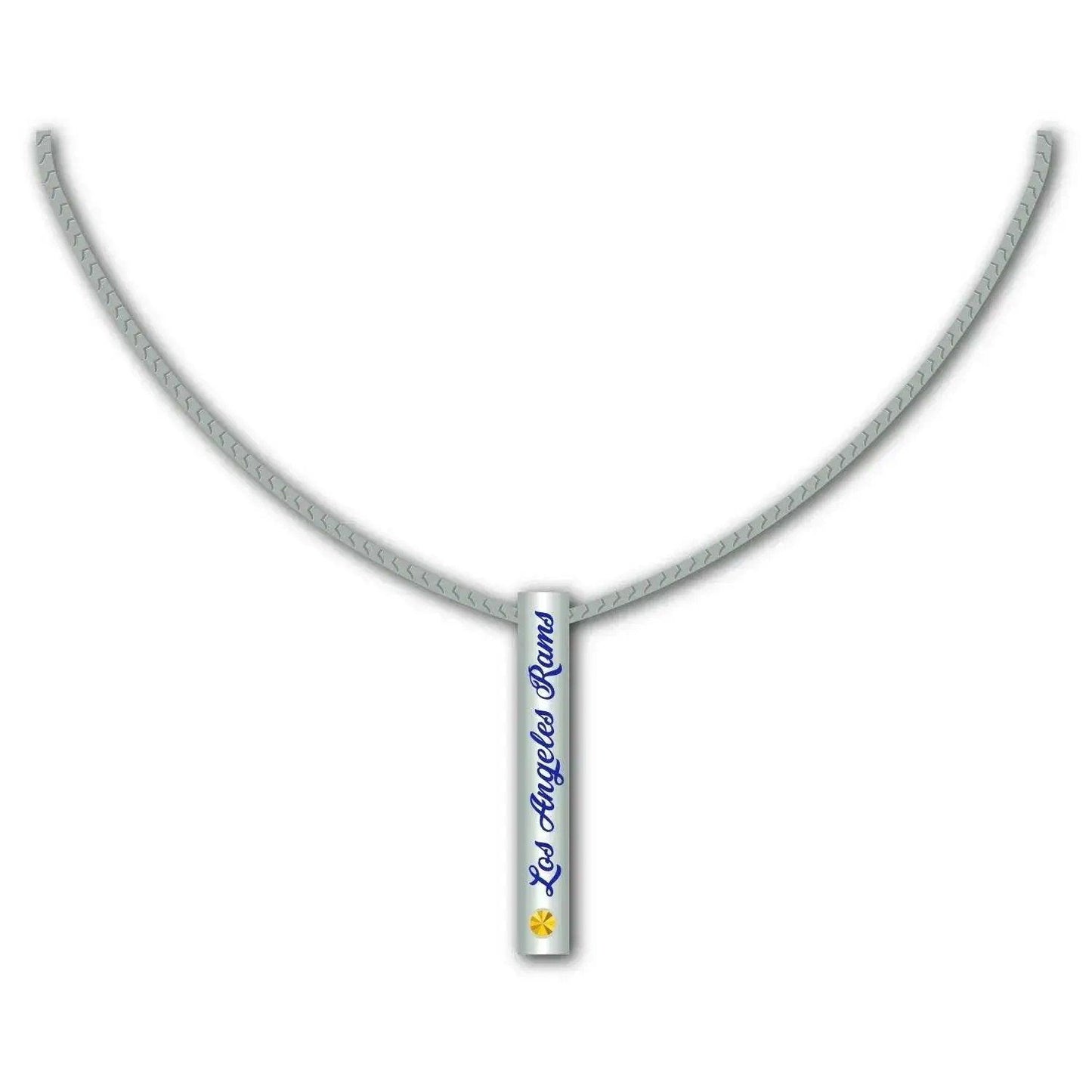  Los Angeles Rams Necklace Silver Bar Football Jewelry -  ToylandEU™