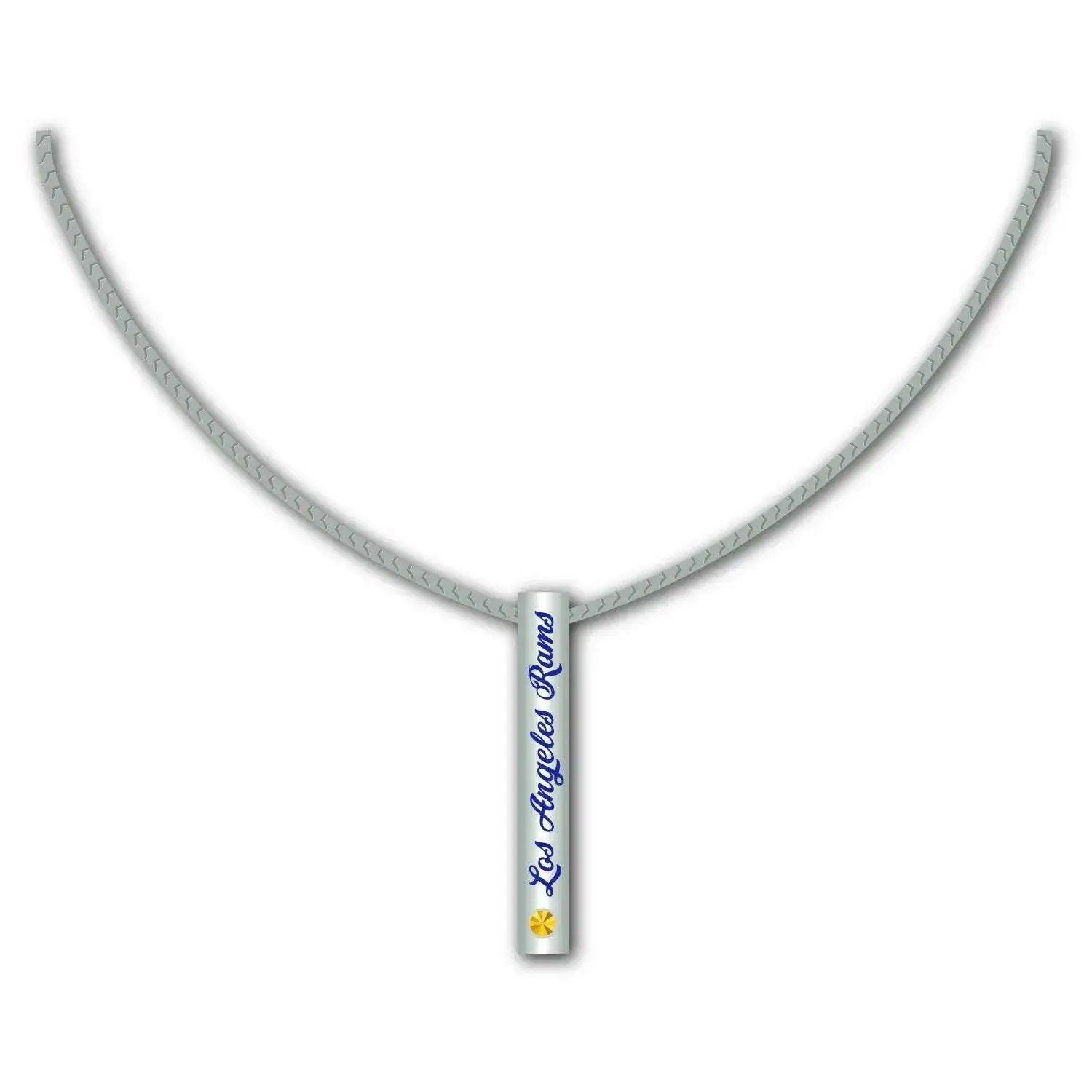  Los Angeles Rams Necklace Silver Bar Football Jewelry -  ToylandEU™