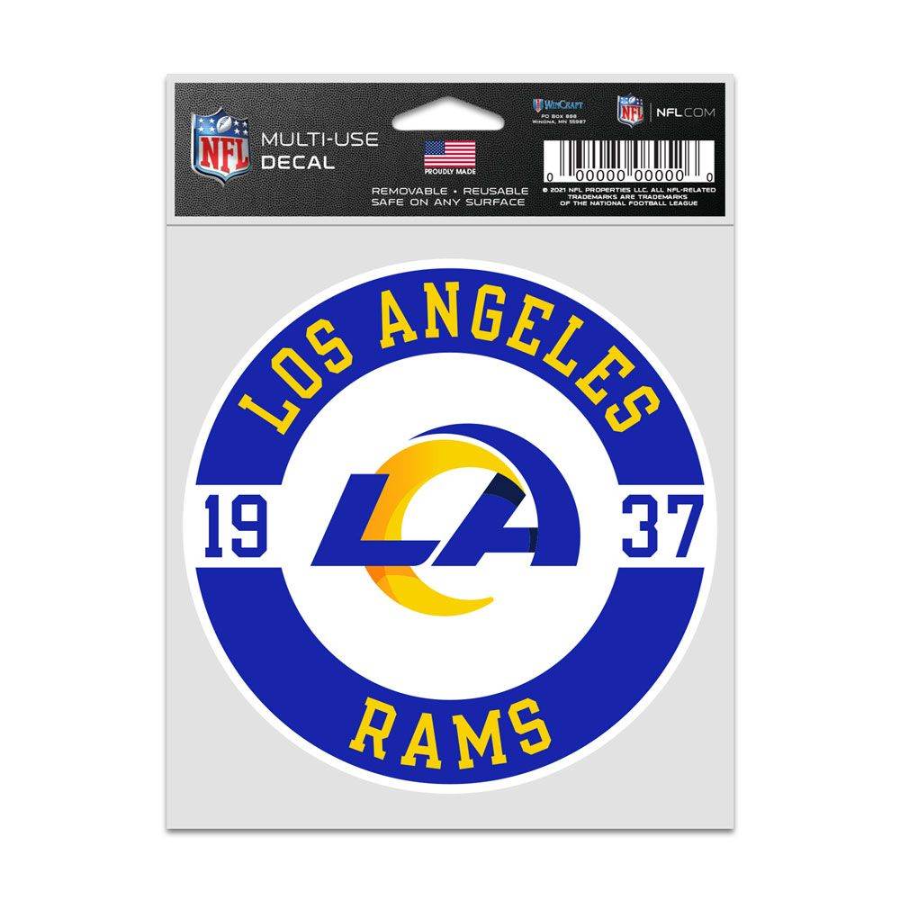 Los Angeles Rams Patch Decal 3 Point 75 By 5 Inches - ToylandEU