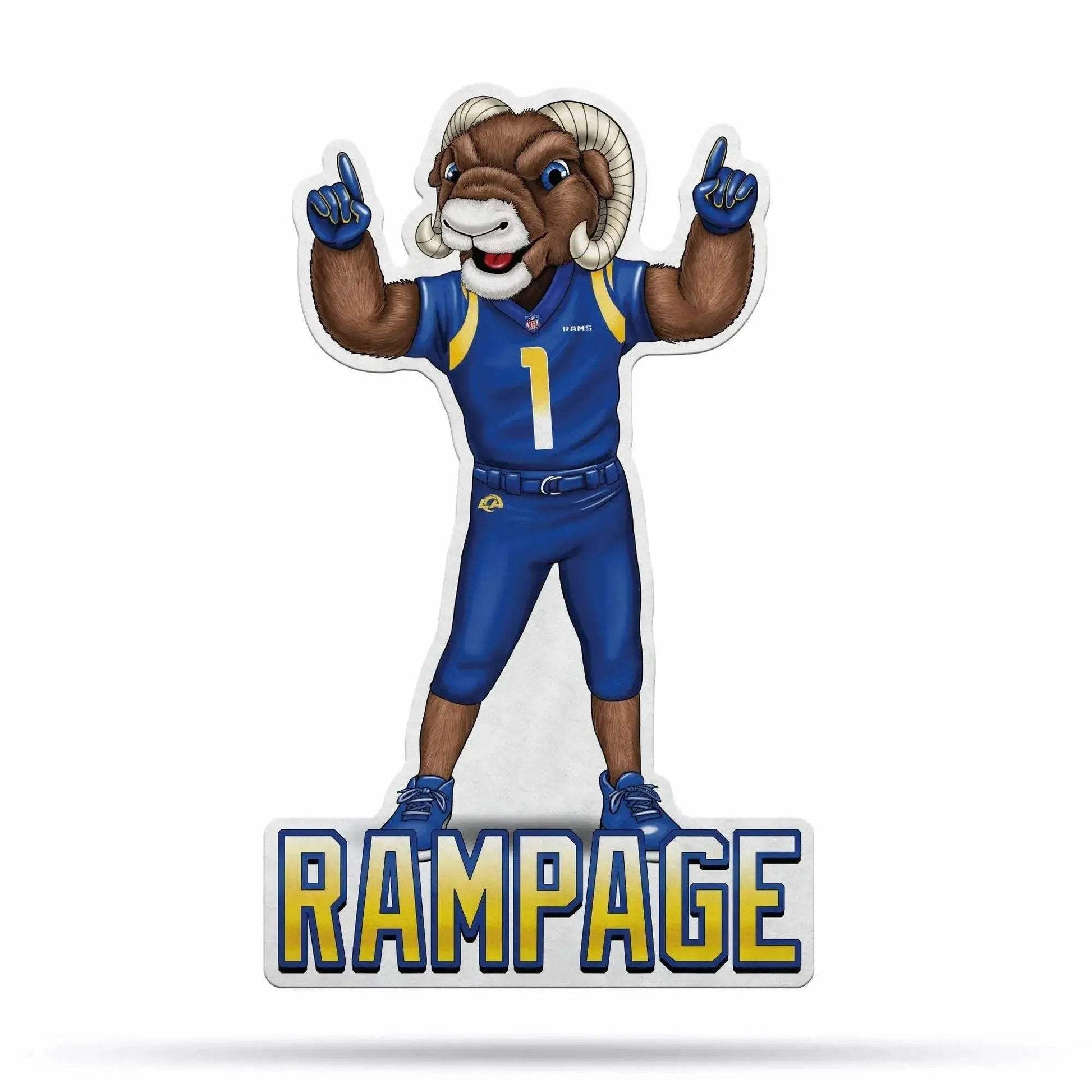 Los Angeles Rams Pennant Shape Cut Mascot Design Felt Gift - ToylandEU