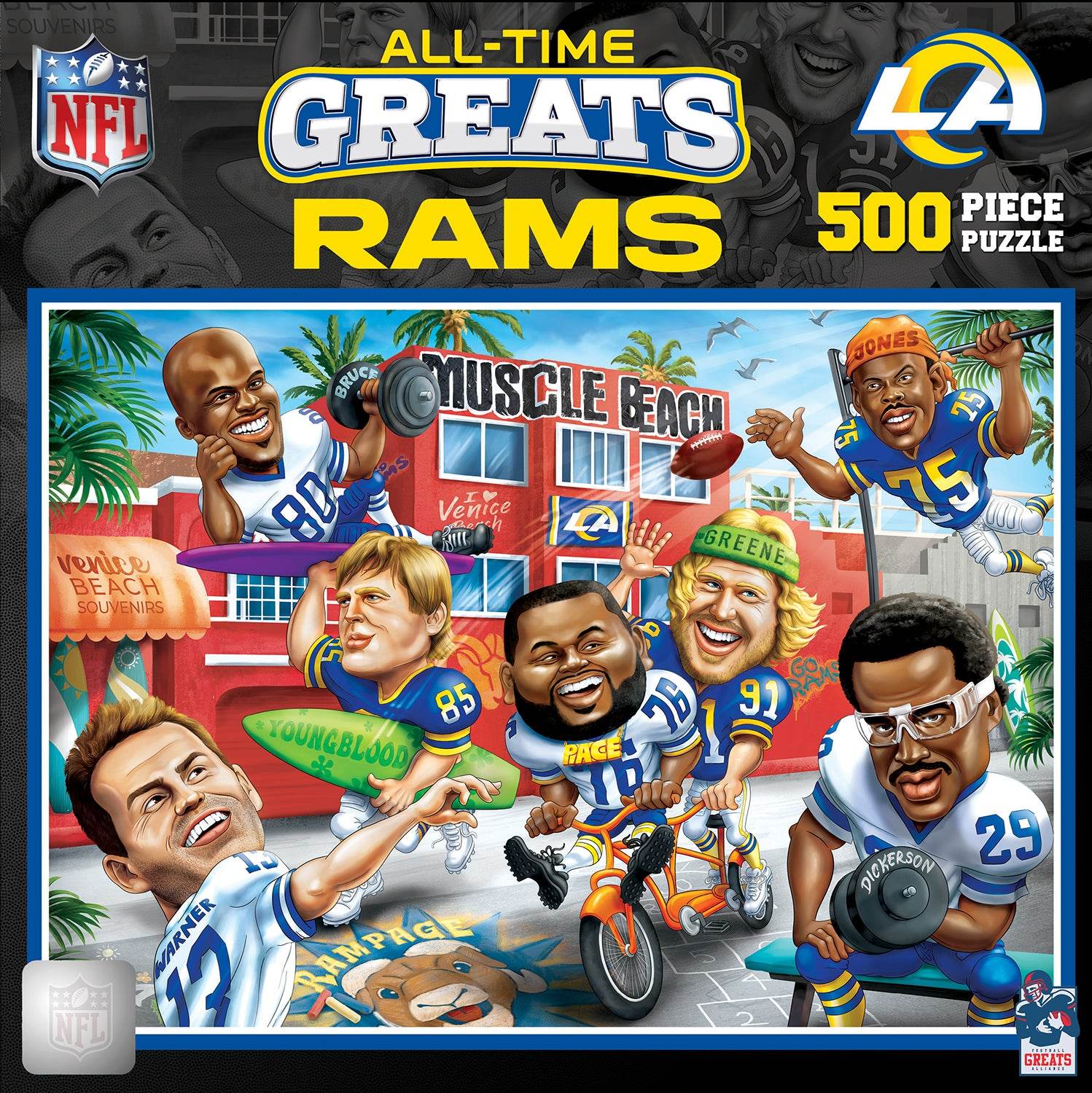 Los Angeles Rams Puzzle 500 Piece All Time Greats Edition - ToylandEU