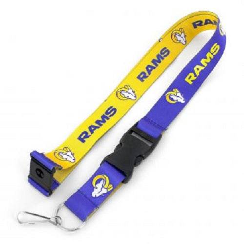 Los Angeles Rams Reversible Lanyard Navy Yellow Breakaway - ToylandEU