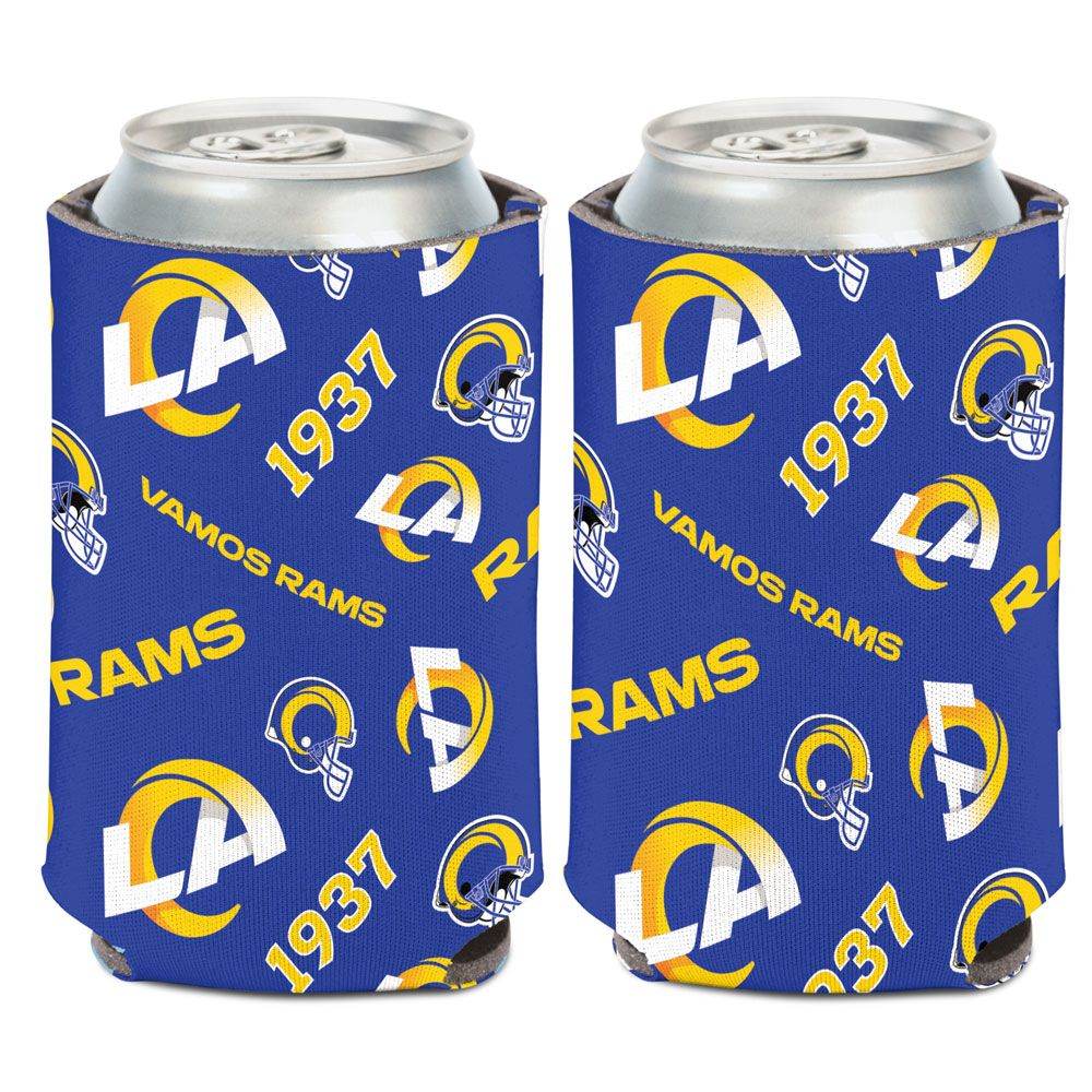 Los Angeles Rams Scatterprint Design Can Cooler 12 Oz Foam - ToylandEU