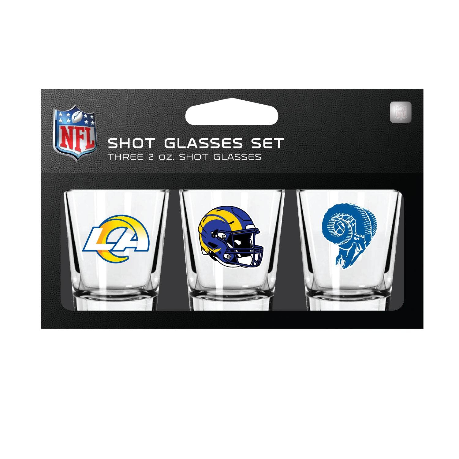 Los Angeles Rams Shot Glass Set 3 Pack Dishwasher Safe - ToylandEU