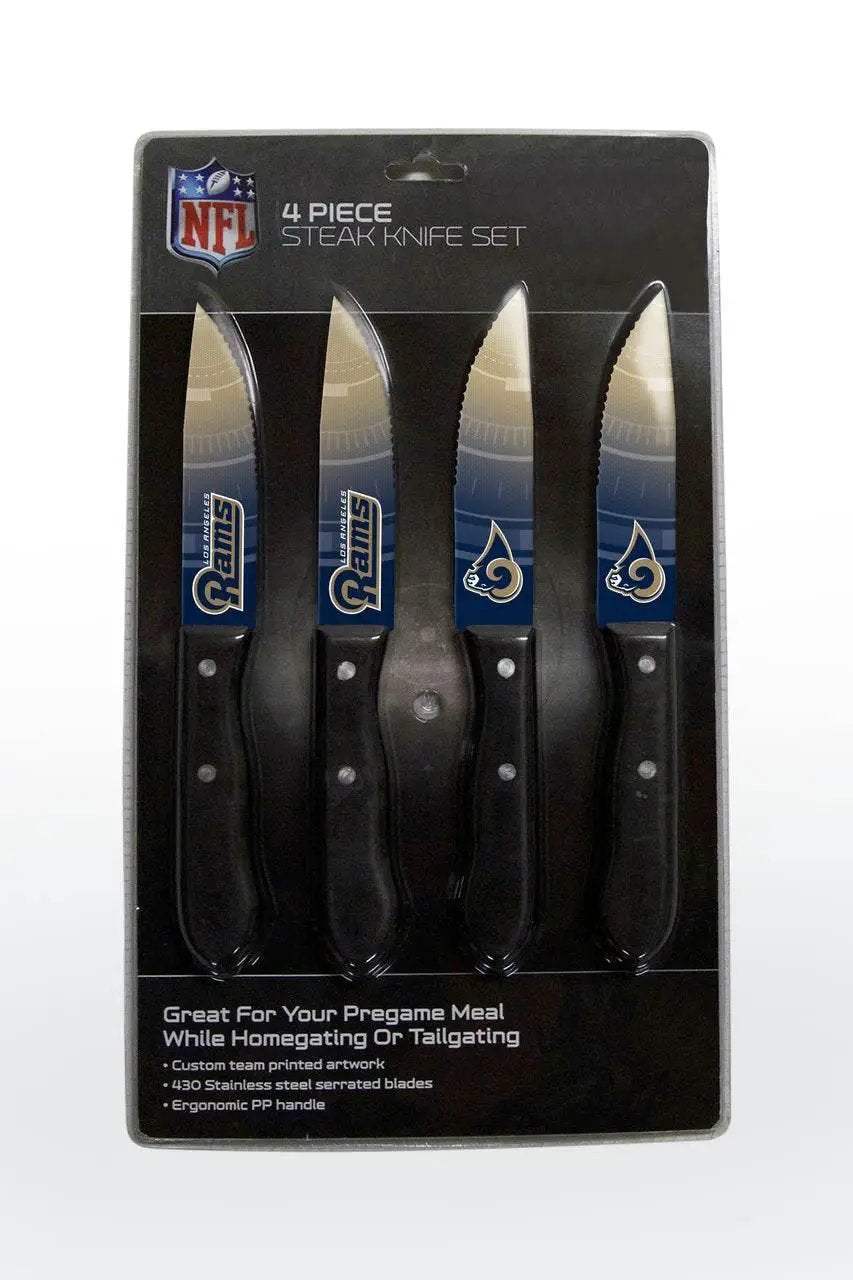  Los Angeles Rams Steak Knife Set 4 Pack Stainless Steel -  ToylandEU™
