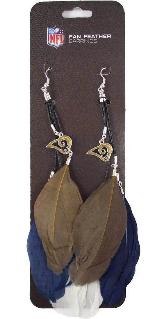  Los Angeles Rams Team Color Feather Earrings Little Earth -  ToylandEU™