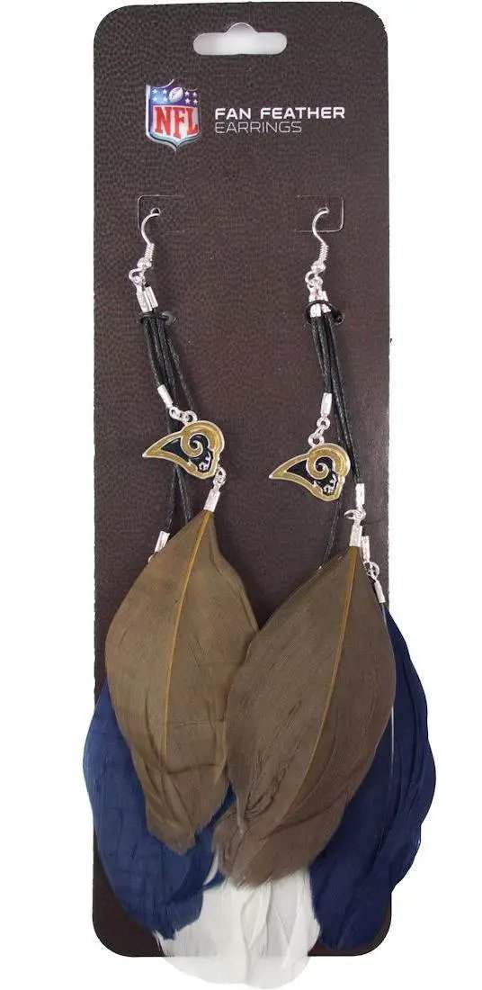 Los Angeles Rams Team Color Feather Earrings Little Earth -  ToylandEU™