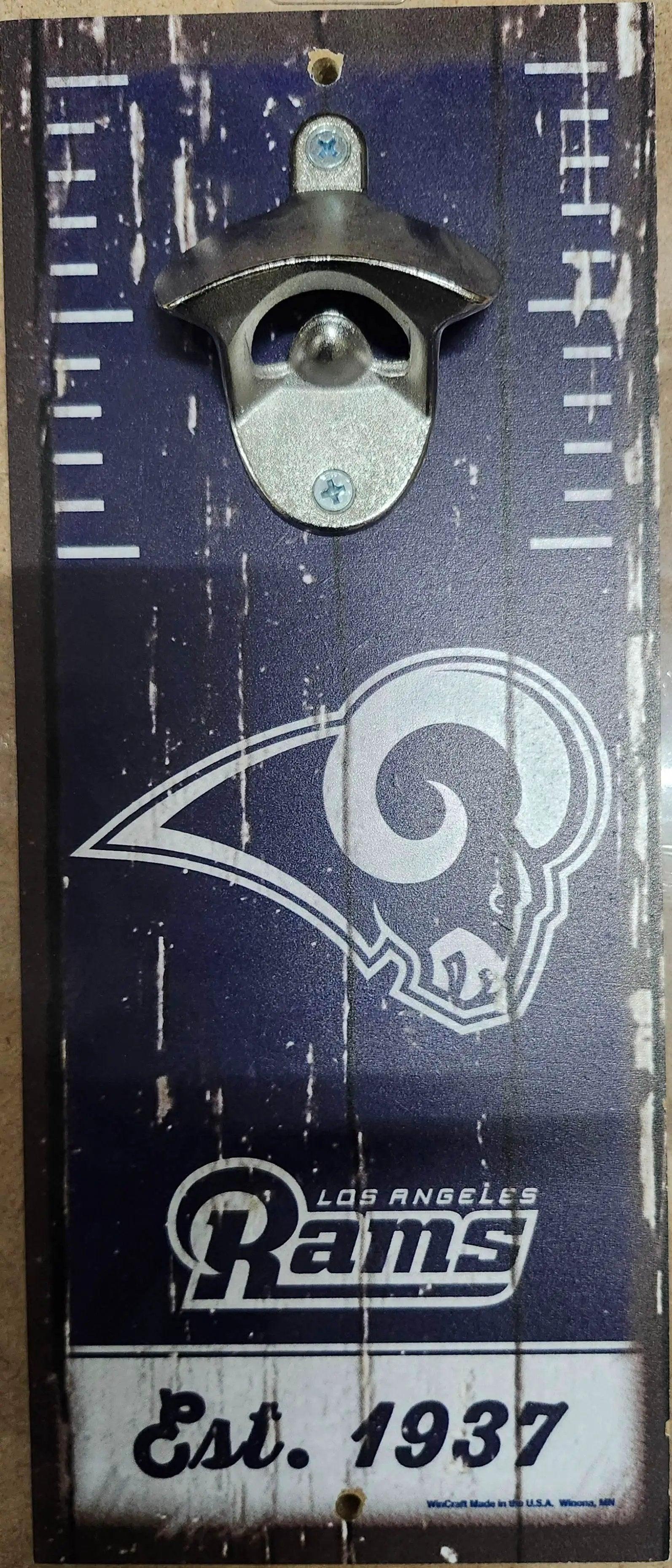  Los Angeles Rams Wood Sign Bottle Opener 5x11 Alternate -  ToylandEU™