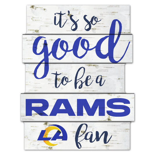 Los Angeles Rams Wooden Sign 11x14 Good To Be A Fan - ToylandEU