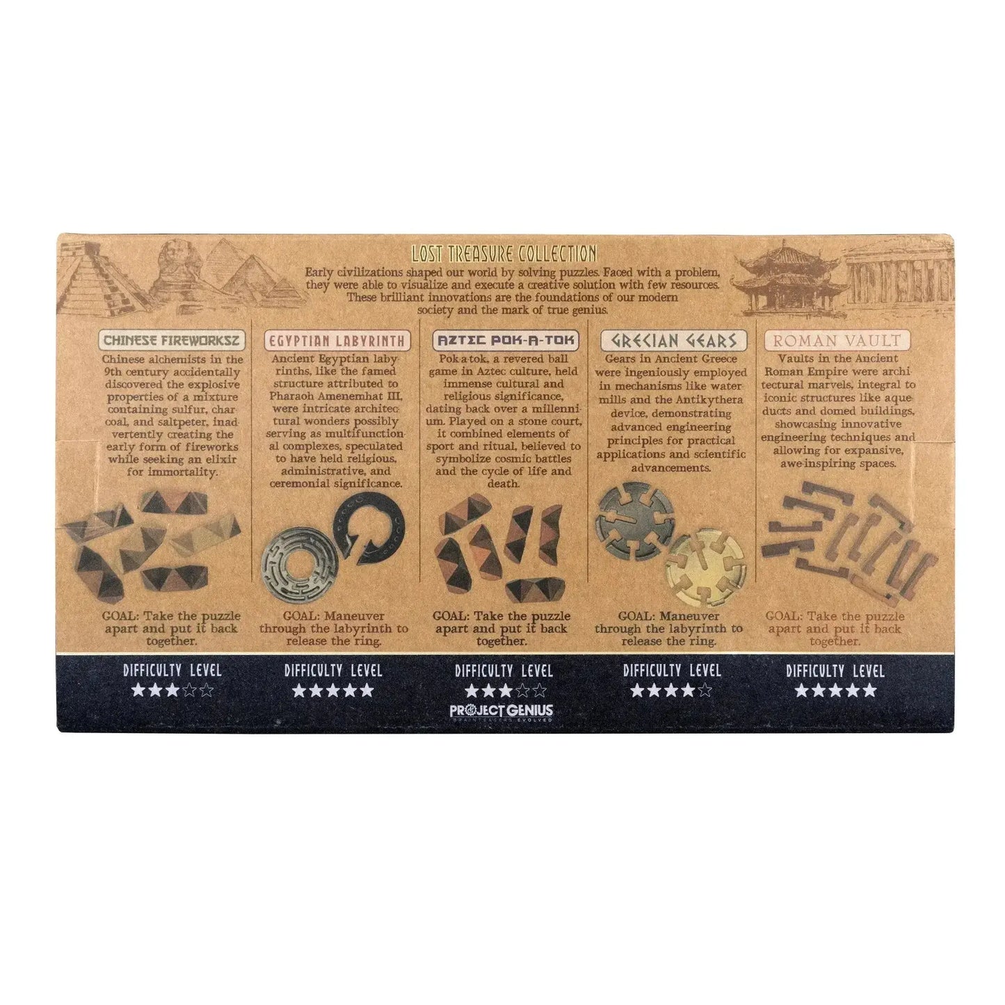 Lost Treasure Collection - 5-Pack of Brainteasers - ToylandEU