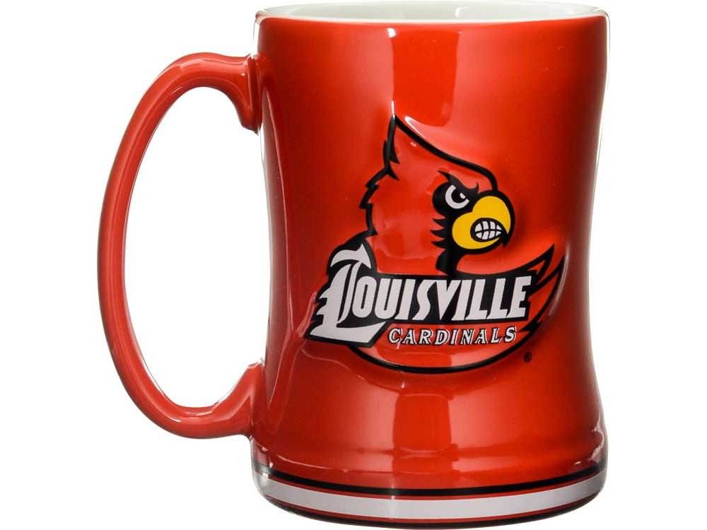 Louisville Cardinals 14oz Sculpted Relief Mug Team Color - ToylandEU