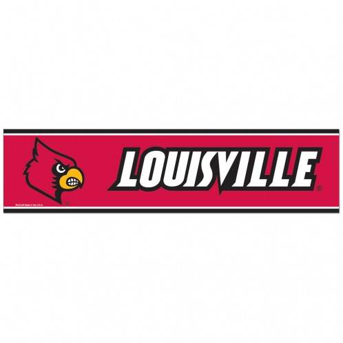 Louisville Cardinals 3x12 Inches Decal Strips Bumper Style - ToylandEU