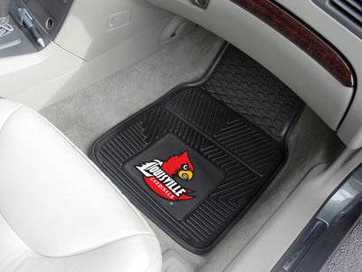 Louisville Cardinals Heavy Duty Car Mats 2 Piece Vinyl - ToylandEU