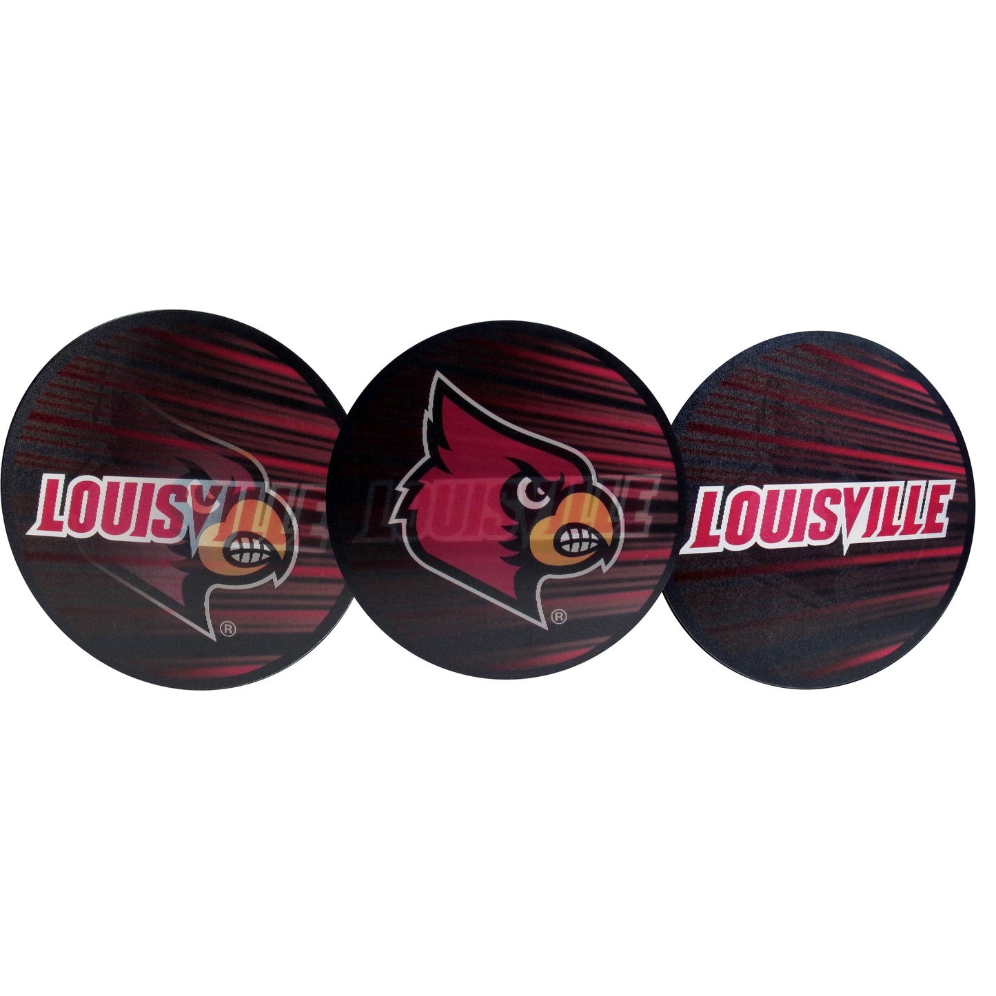 Louisville Cardinals Lenticular Decal Showing Logo Motion - ToylandEU