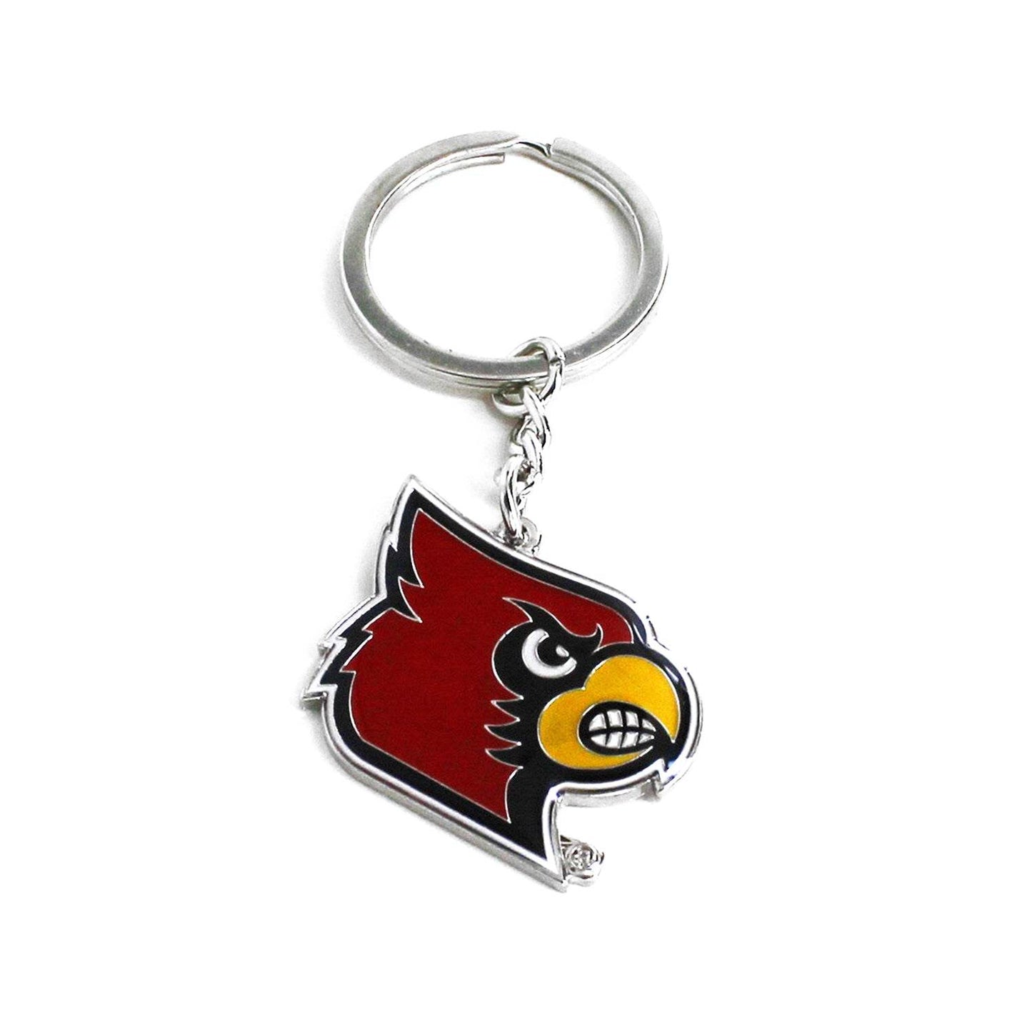 Louisville Cardinals Logo Keychain Durable Metal Split Ring - ToylandEU