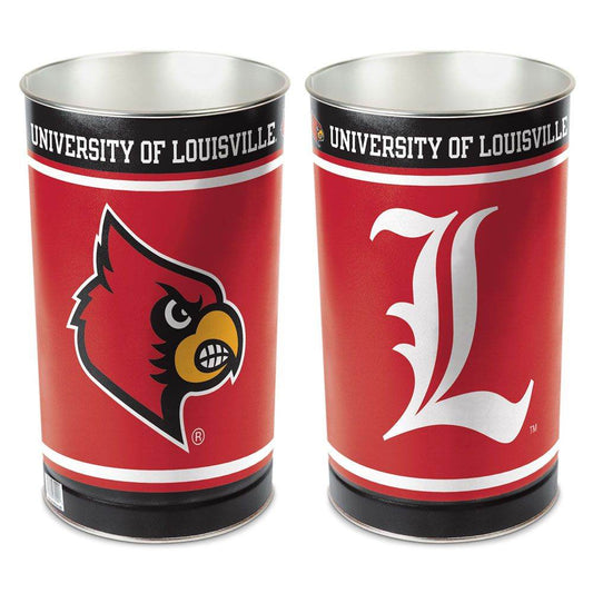 Louisville Cardinals Wastebasket 15 Inch Metal Office Trash - ToylandEU