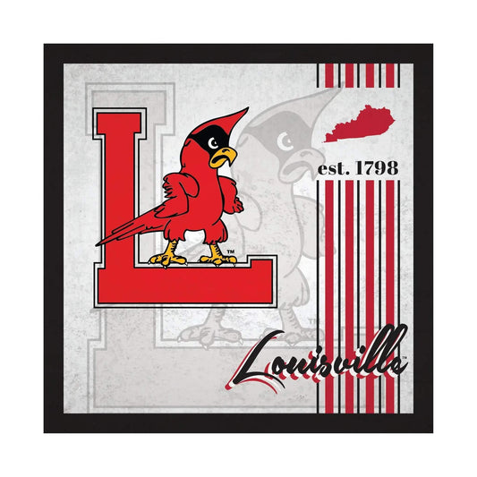 Louisville Cardinals Wood Sign 10x10 Album Design Edition - ToylandEU