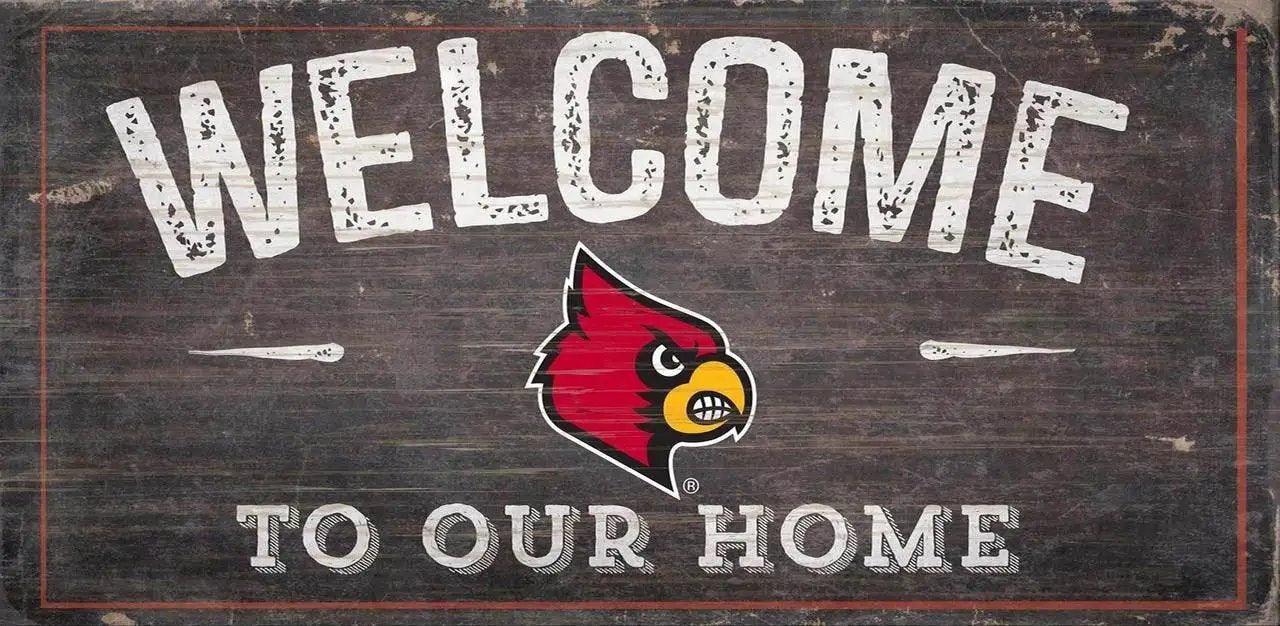  Louisville Cardinals Wood Sign 12x6 Welcome Home Design -  ToylandEU™