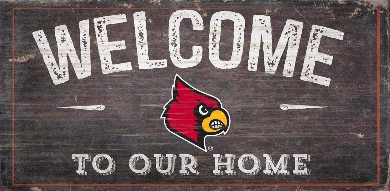  Louisville Cardinals Wood Sign 12x6 Welcome Home Design -  ToylandEU™