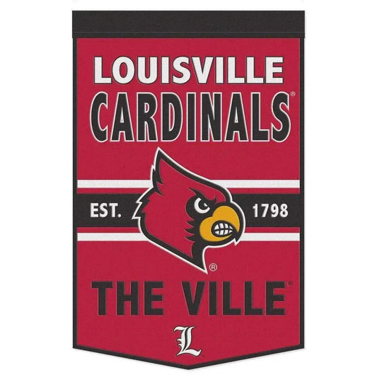 Louisville Cardinals Wool Banner 24x38 Dynasty Slogan - ToylandEU
