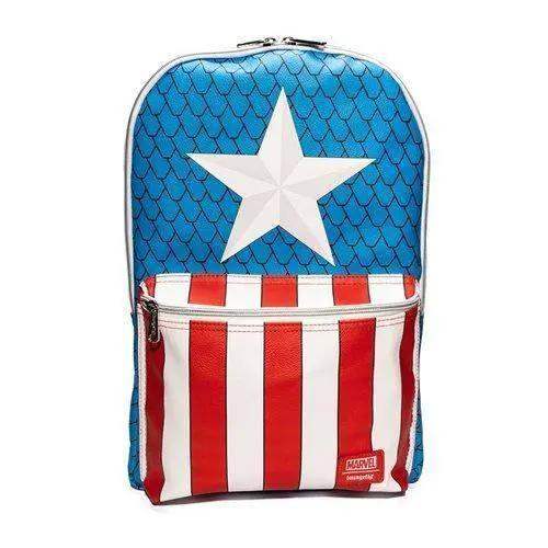 Captain America Cosplay Backpack With Enamel Pin Set Exclusive - ToylandEU