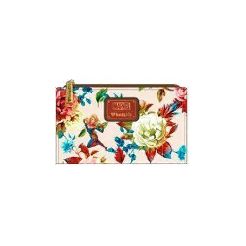 Captain Marvel Floral Wallet With Saffiano Bifold Design - ToylandEU