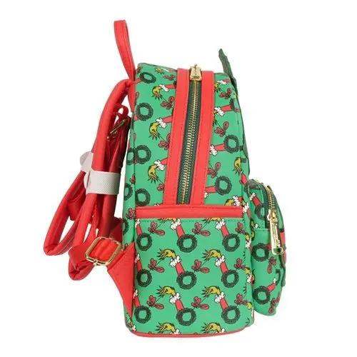 Loungefly How the Grinch Stole Christmas Grinch Christmas Present Mini-Backpack - Entertainment Earth Exclusive - ToyShnip