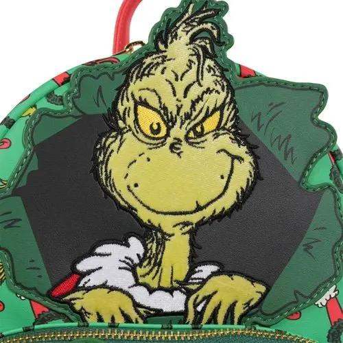 Loungefly How the Grinch Stole Christmas Grinch Christmas Present Mini-Backpack - Entertainment Earth Exclusive - ToyShnip