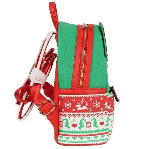 Loungefly How the Grinch Stole Christmas Grinch Christmas Sweater Mini-Backpack - Entertainment Earth Exclusive - ToyShnip