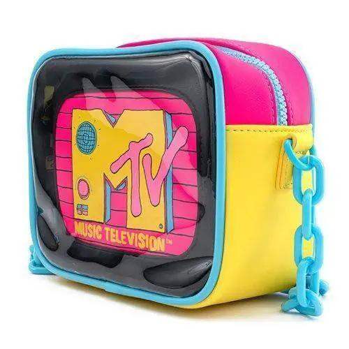 MTV Clear Pouch Crossbody Purse With Bold Neon Logo - ToylandEU