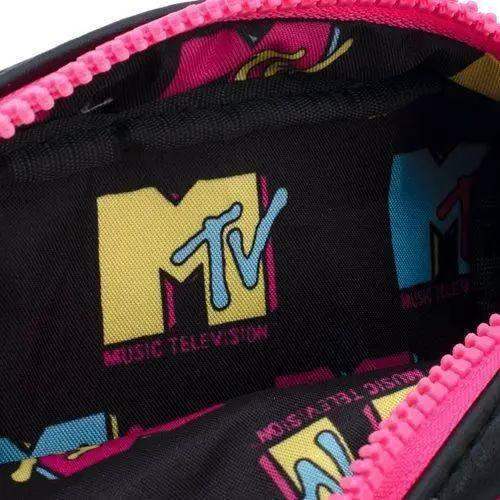 MTV Clear Pouch Crossbody Purse With Bold Neon Logo - ToylandEU