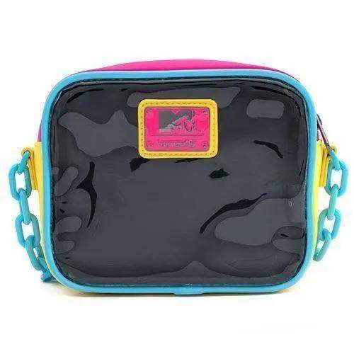 MTV Clear Pouch Crossbody Purse With Bold Neon Logo - ToylandEU