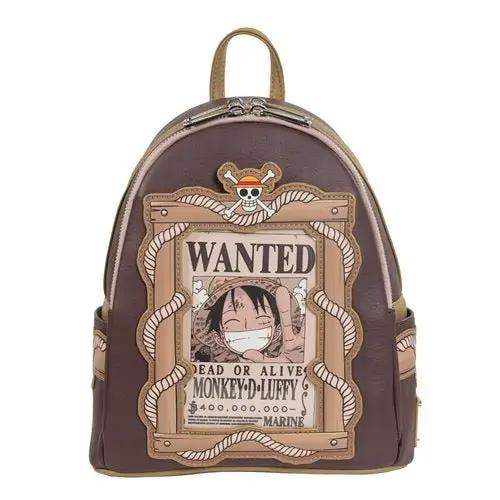 Loungefly One Piece Wanted Dead or Alive Monkey D. Luffy Mini-Backpack - Entertainment Earth Exclusive - ToyShnip
