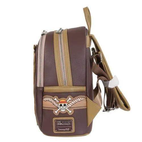 Loungefly One Piece Wanted Dead or Alive Monkey D. Luffy Mini-Backpack - Entertainment Earth Exclusive - ToyShnip