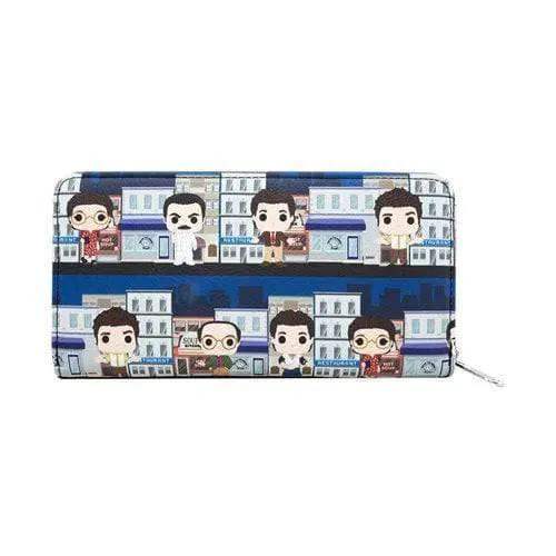 Loungefly Seinfeld Pop City Print Zip Wallet Urban Cityscape - ToylandEU