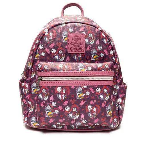 Loungefly Nightmare Before Christmas Mini Backpack Jack And Sally Hearts - ToylandEU