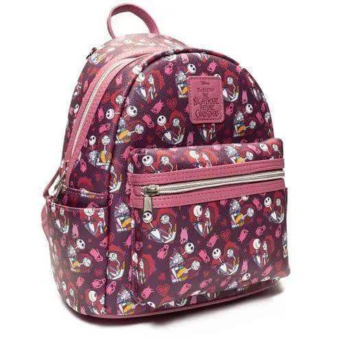 Loungefly Nightmare Before Christmas Mini Backpack Jack And Sally Hearts - ToylandEU