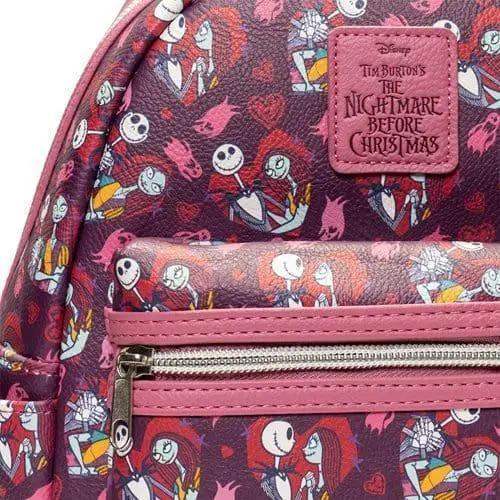 Loungefly Nightmare Before Christmas Mini Backpack Jack And Sally Hearts - ToylandEU