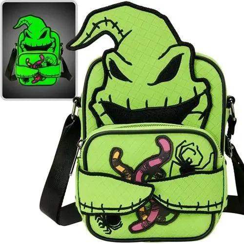 Loungefly The Nightmare Before Christmas Oogie Boogie Glow-in-the-Dark Crossbuddies Bag - ToyShnip