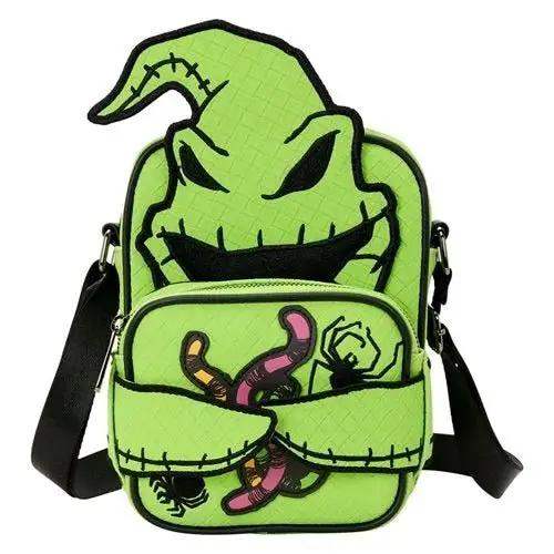 Loungefly The Nightmare Before Christmas Oogie Boogie Glow-in-the-Dark Crossbuddies Bag - ToyShnip