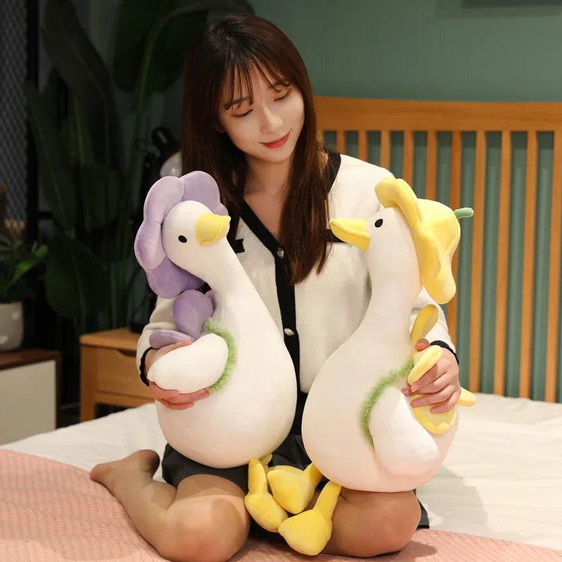 Lovely Duck Doll Flower Duck Plush Toy Stuffed Animal Best Gift Kawaii Plushie - ToylandEU