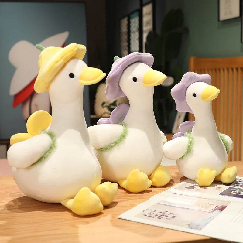 Lovely Duck Doll Flower Duck Plush Toy Stuffed Animal Best Gift Kawaii Plushie - ToylandEU