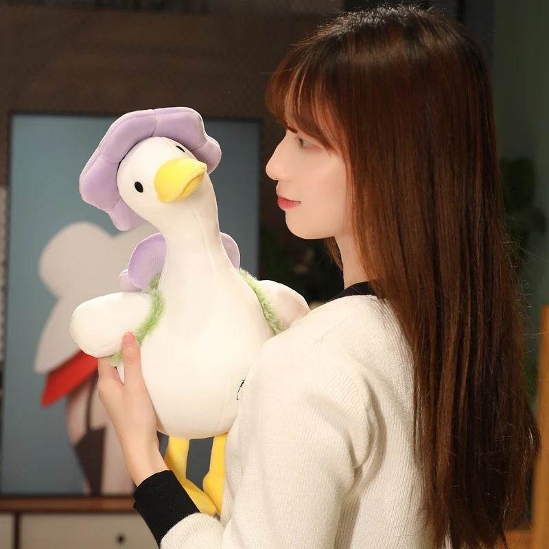 Lovely Duck Doll Flower Duck Plush Toy Stuffed Animal Best Gift Kawaii Plushie - ToylandEU