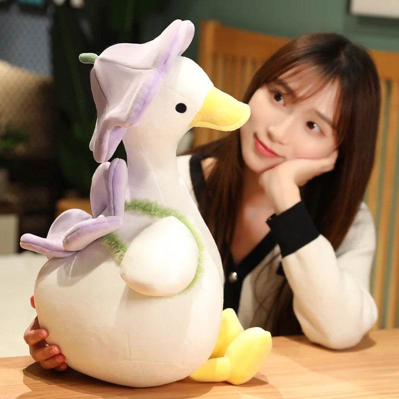 Lovely Duck Doll Flower Duck Plush Toy Stuffed Animal Best Gift Kawaii Plushie - ToylandEU