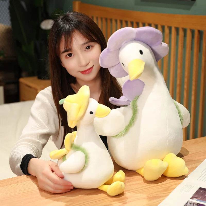 Lovely Duck Doll Flower Duck Plush Toy Stuffed Animal Best Gift Kawaii Plushie - ToylandEU