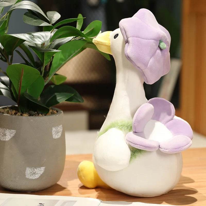 Lovely Duck Doll Flower Duck Plush Toy Stuffed Animal Best Gift Kawaii Plushie - ToylandEU