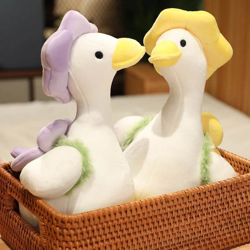 Lovely Duck Doll Flower Duck Plush Toy Stuffed Animal Best Gift Kawaii Plushie - ToylandEU