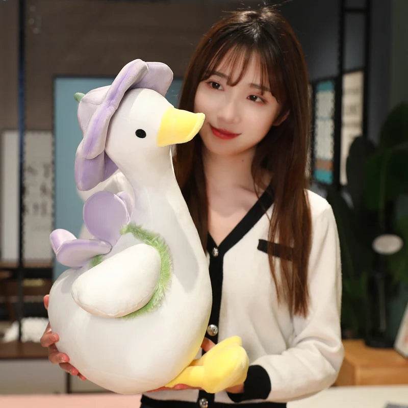 Lovely Duck Doll Flower Duck Plush Toy Stuffed Animal Best Gift Kawaii Plushie - ToylandEU