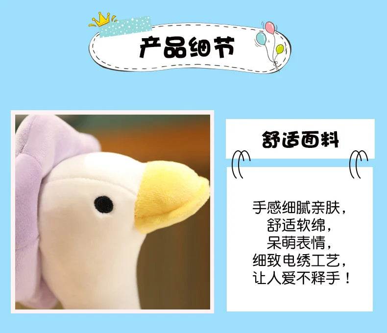 Lovely Duck Doll Flower Duck Plush Toy Stuffed Animal Best Gift Kawaii Plushie - ToylandEU